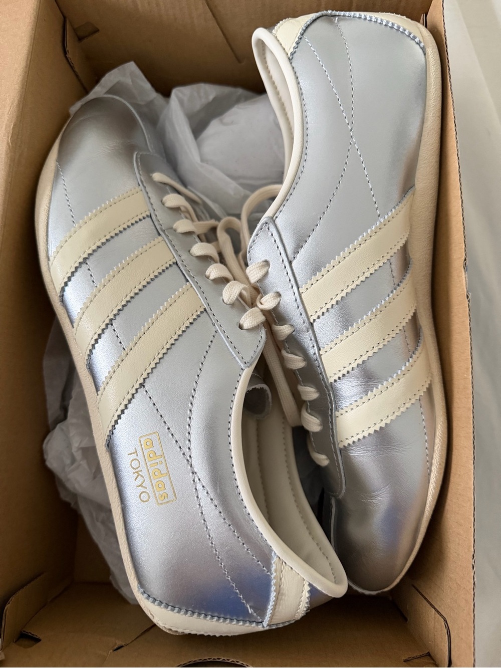 adidas Originals Silver and Cream Tokyo Women's Sneakers